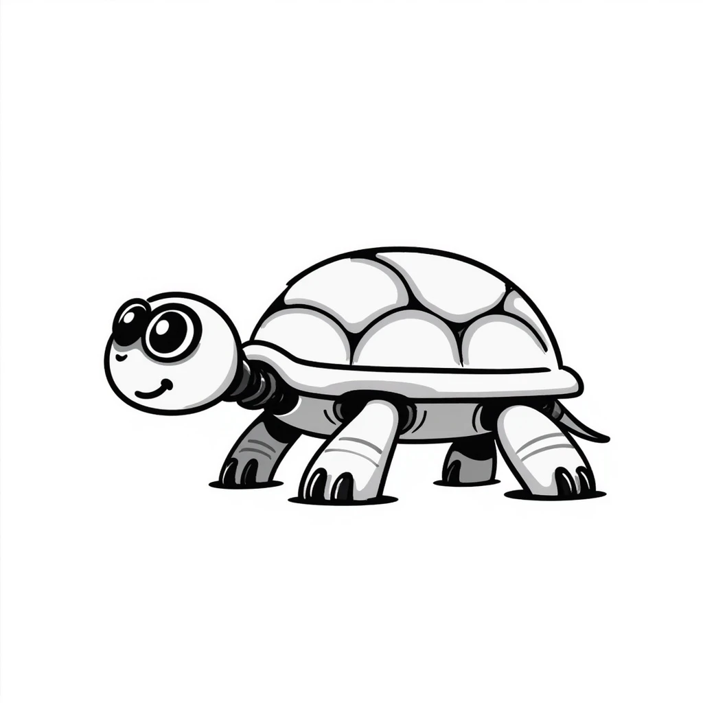 A robot turtle emoji