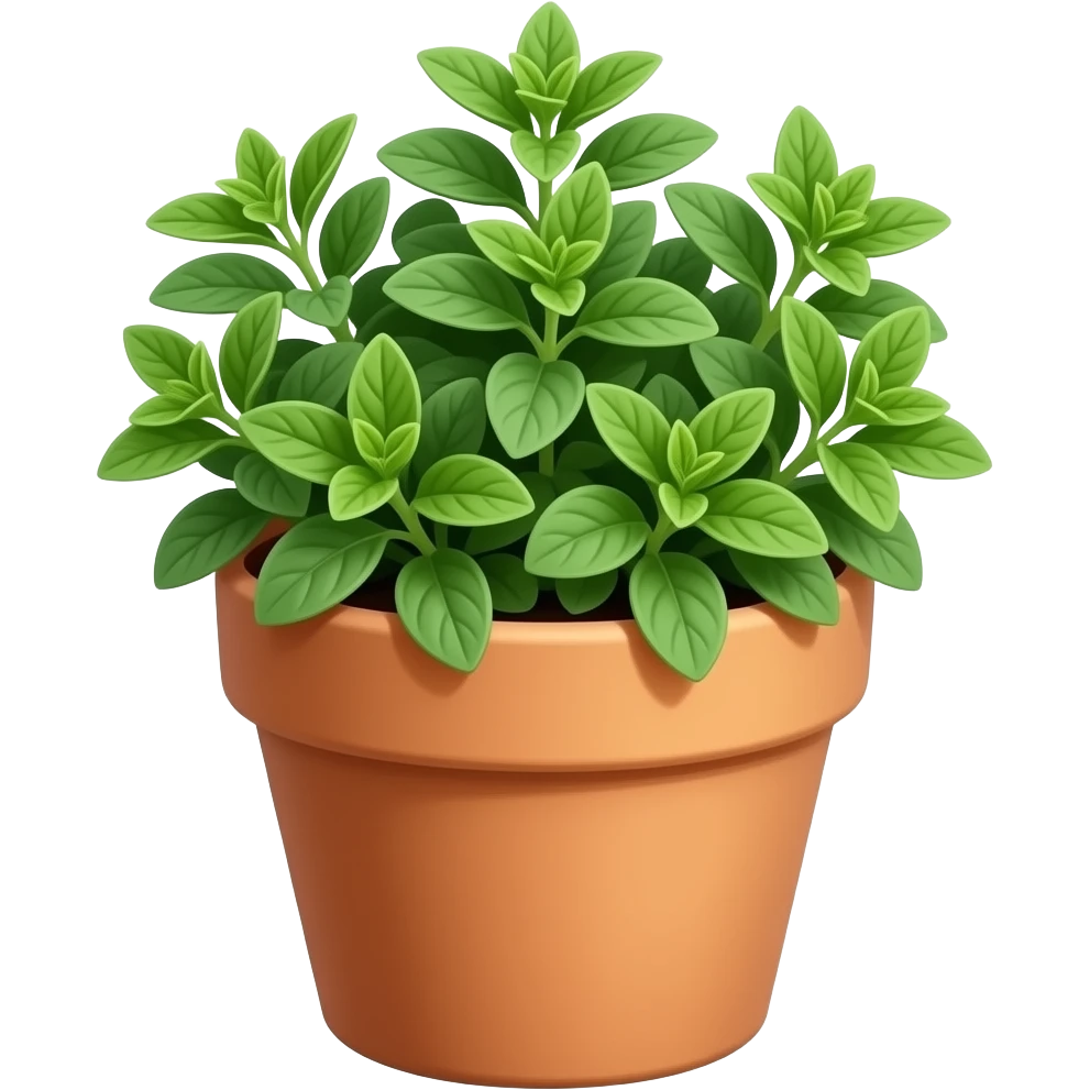 Oregano in a pot emoji