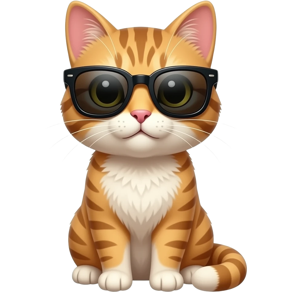 Cat wearing sunglasses emoji