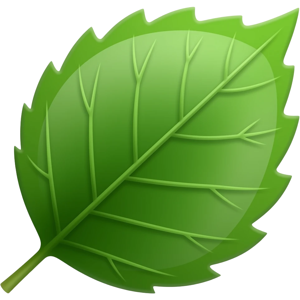 alder tree leaf emoji