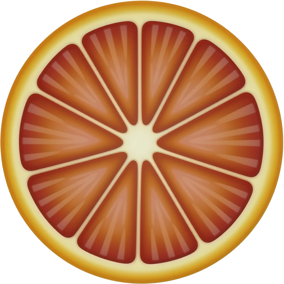 Blood orange emoji