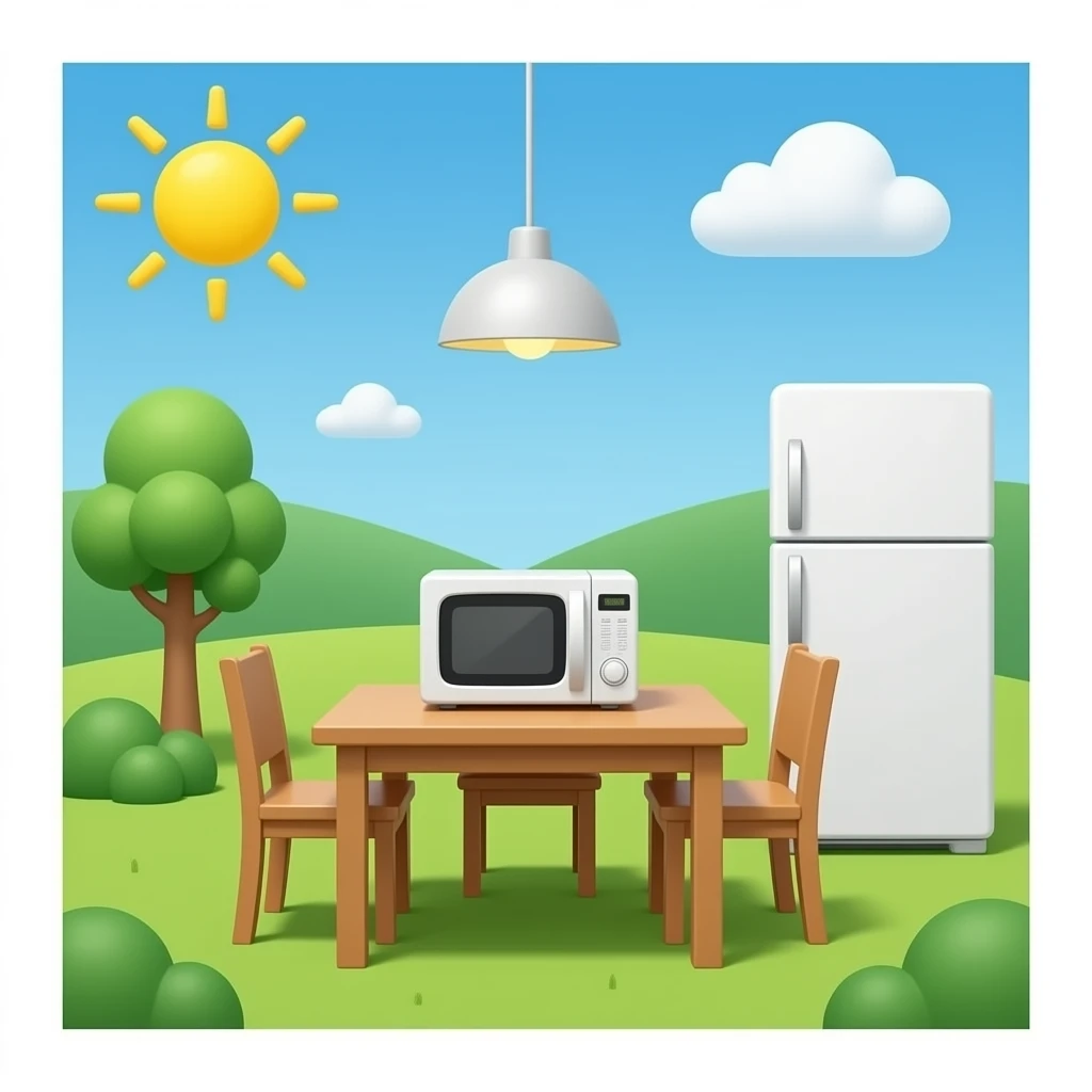 dining room cute clean smiley emoji smiley cute microwave fridge emoji