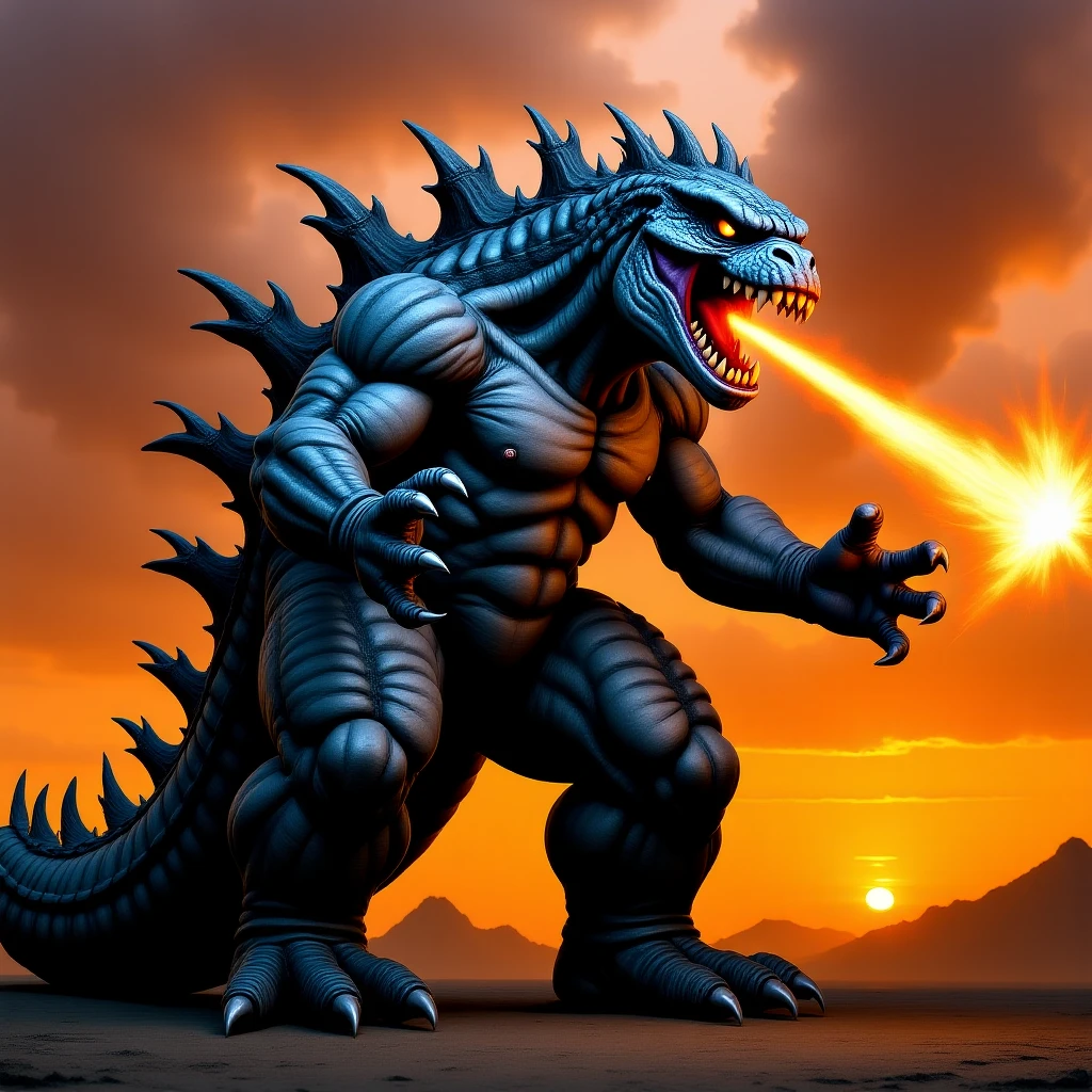 godzilla attackig ny emoji