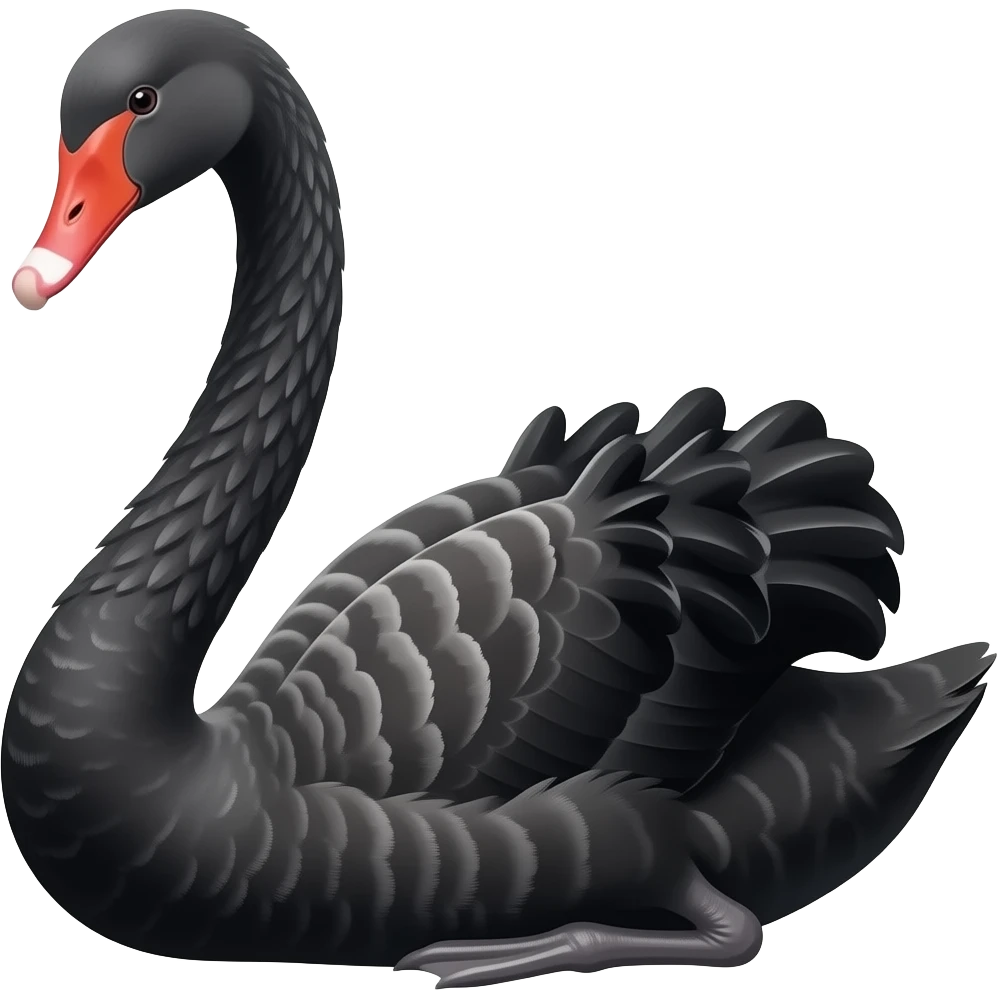 Black swan emoji