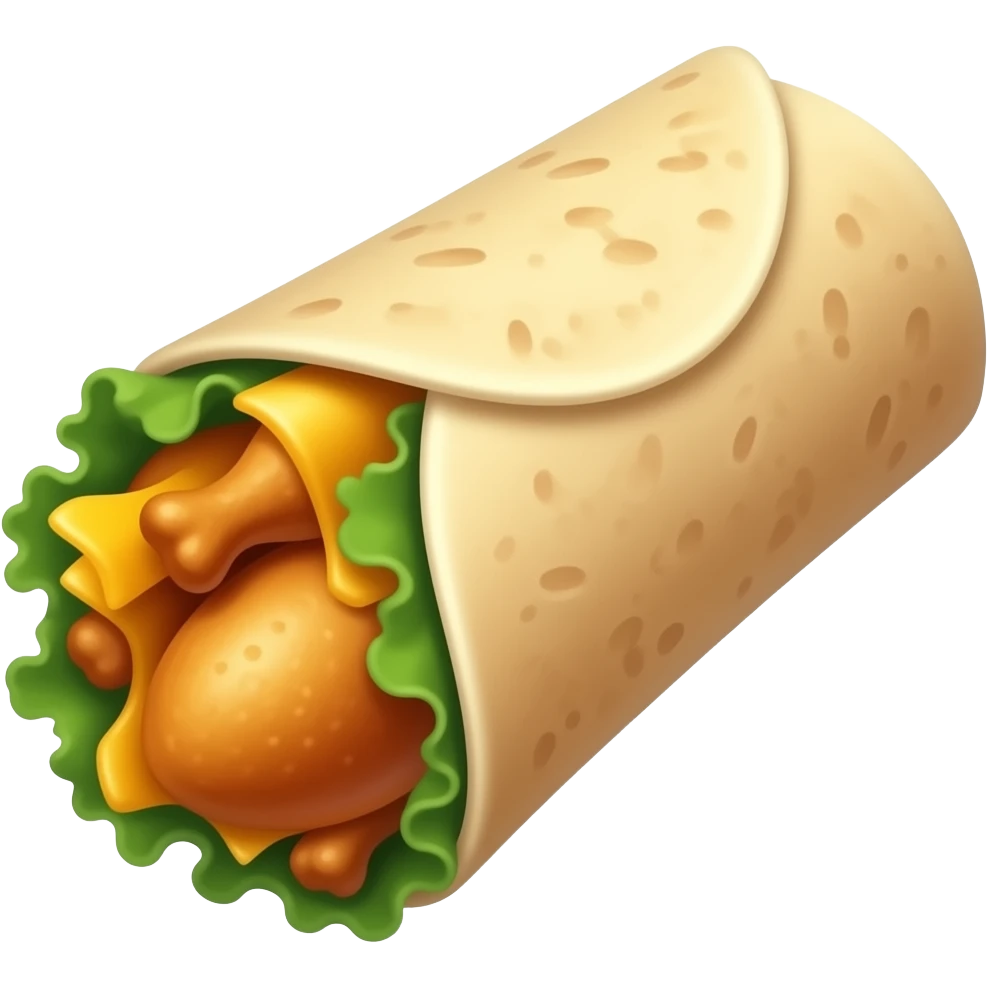 Chicken wrap emoji