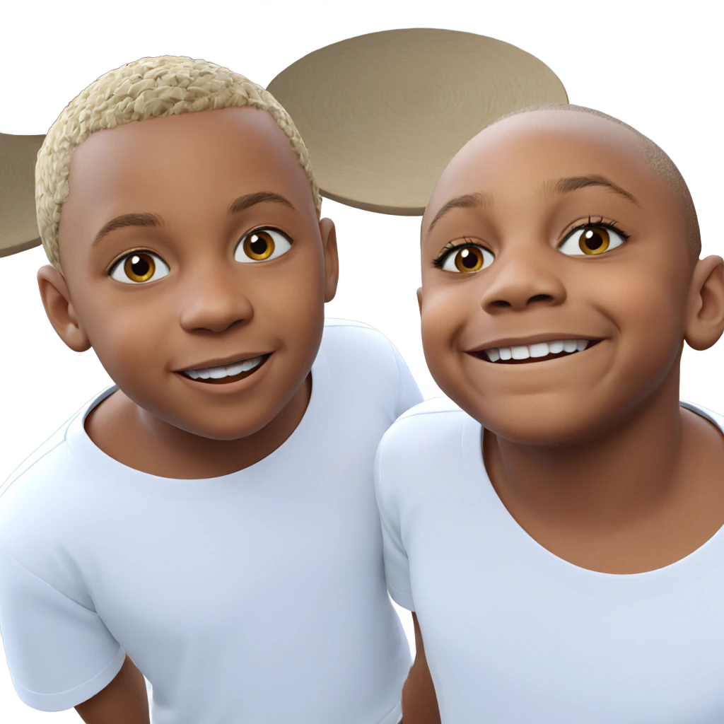 happy boys in white shirts emoji