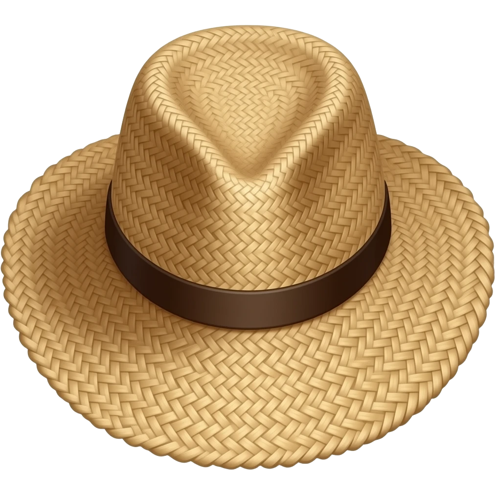Straw hat Old emoji