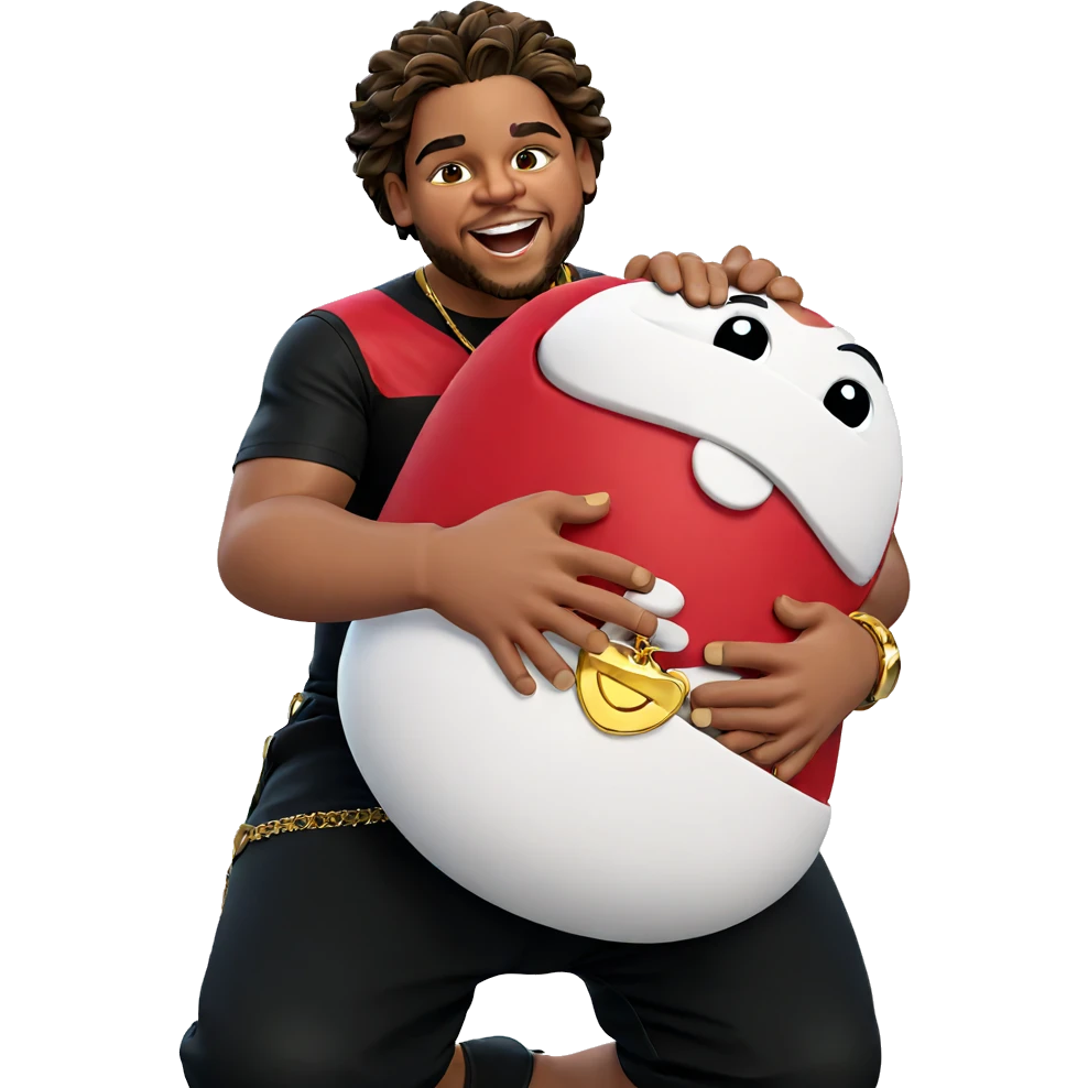 smiling male with jewelry emoji