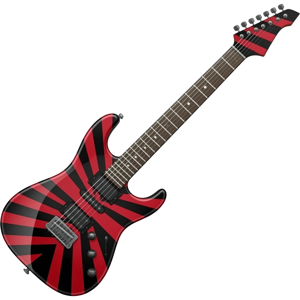Van halen's stripe red guitar emoji emoji
