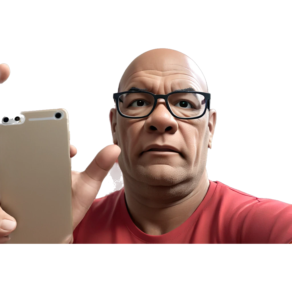 boy in red shirt glasses emoji