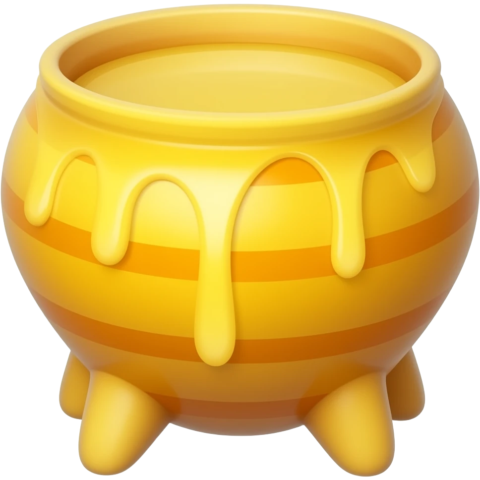 A honey bowl with legs emoji