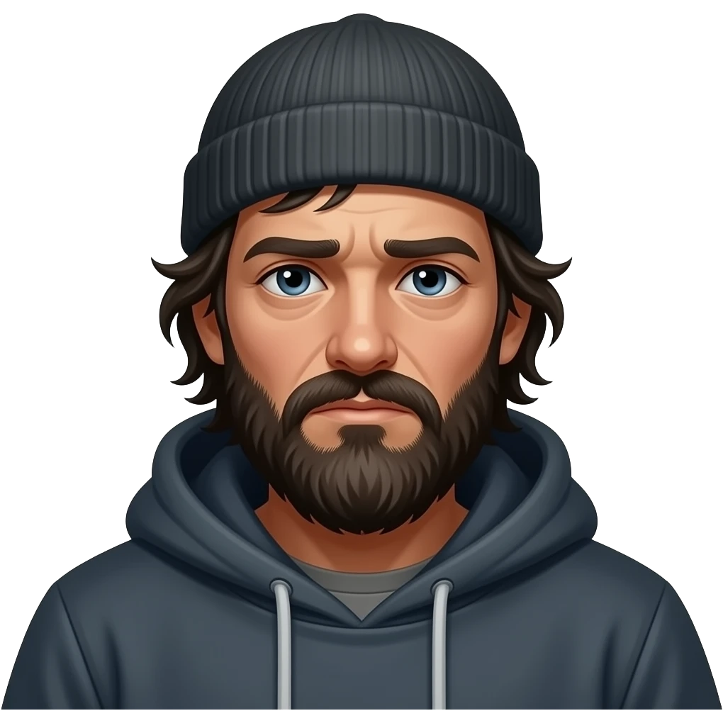 homeless man emoji