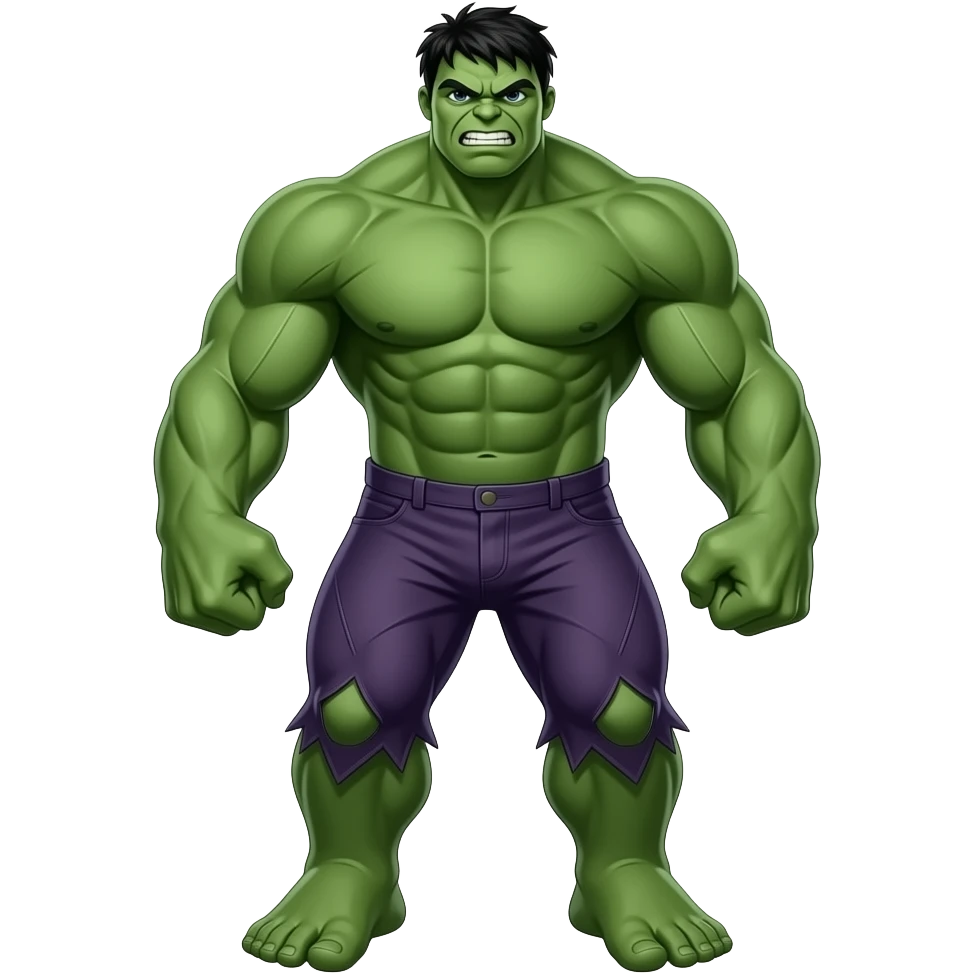 Hulk full body emoji
