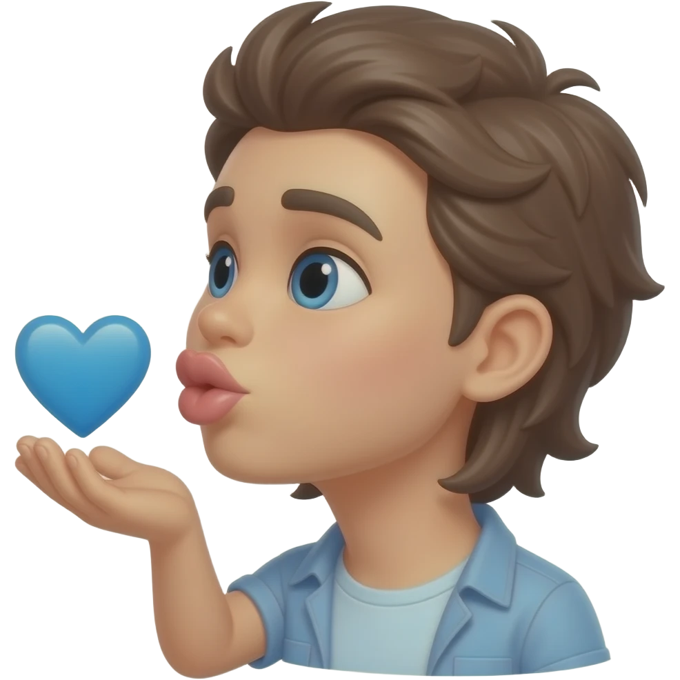 😚🩵love emoji