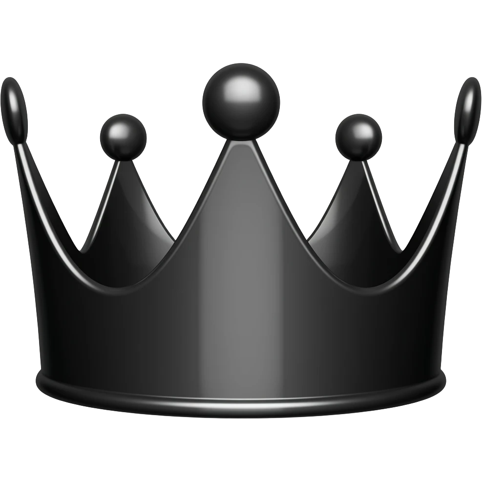 Black crown emoji