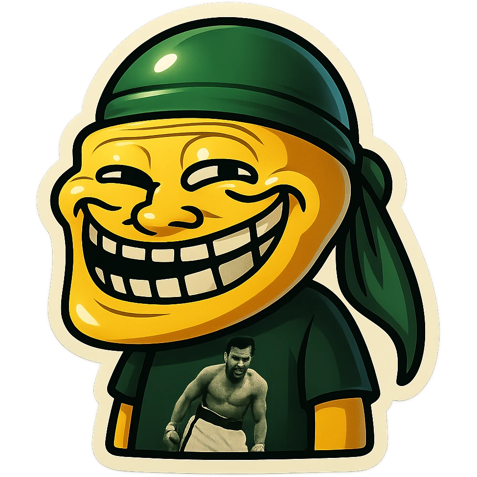 lol face
Change His durag To Green emoji