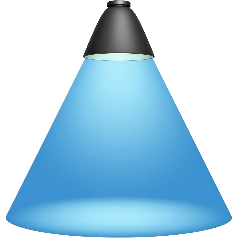 Blue striped spotlight photography emoji