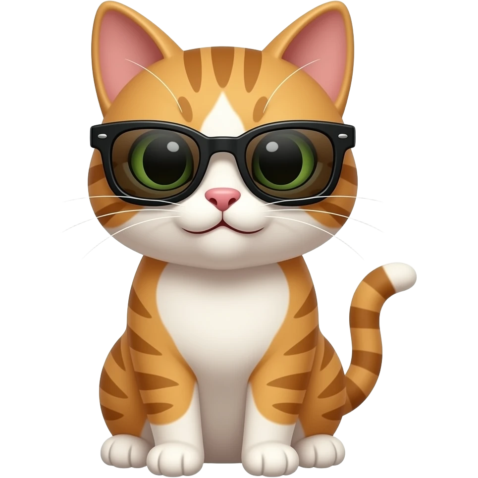 Cat wearing sunglasses emoji