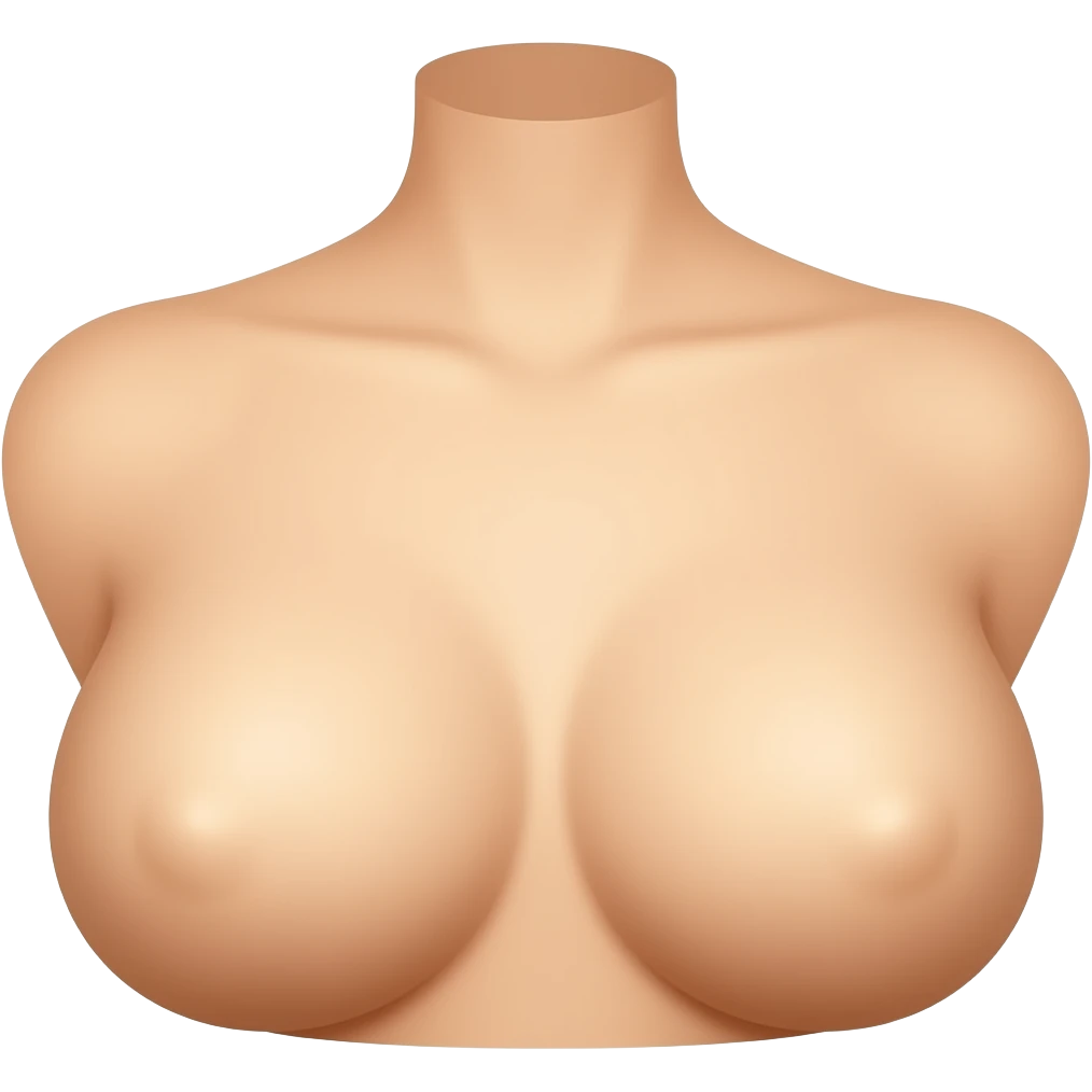 Female chest emoji no head no arms emoji