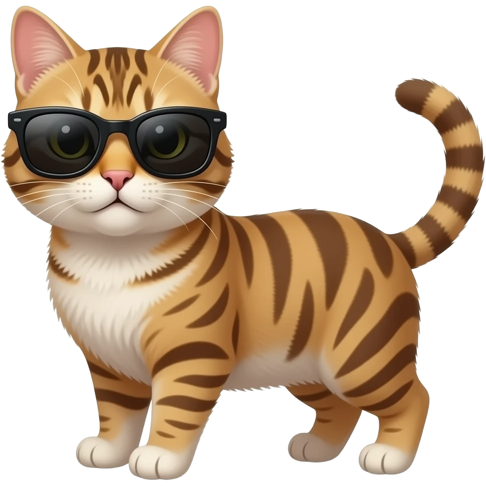 Cat wearing sunglasses emoji