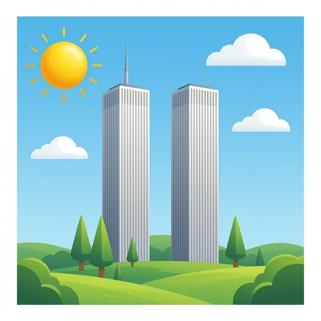 Twin towers 2001 emoji