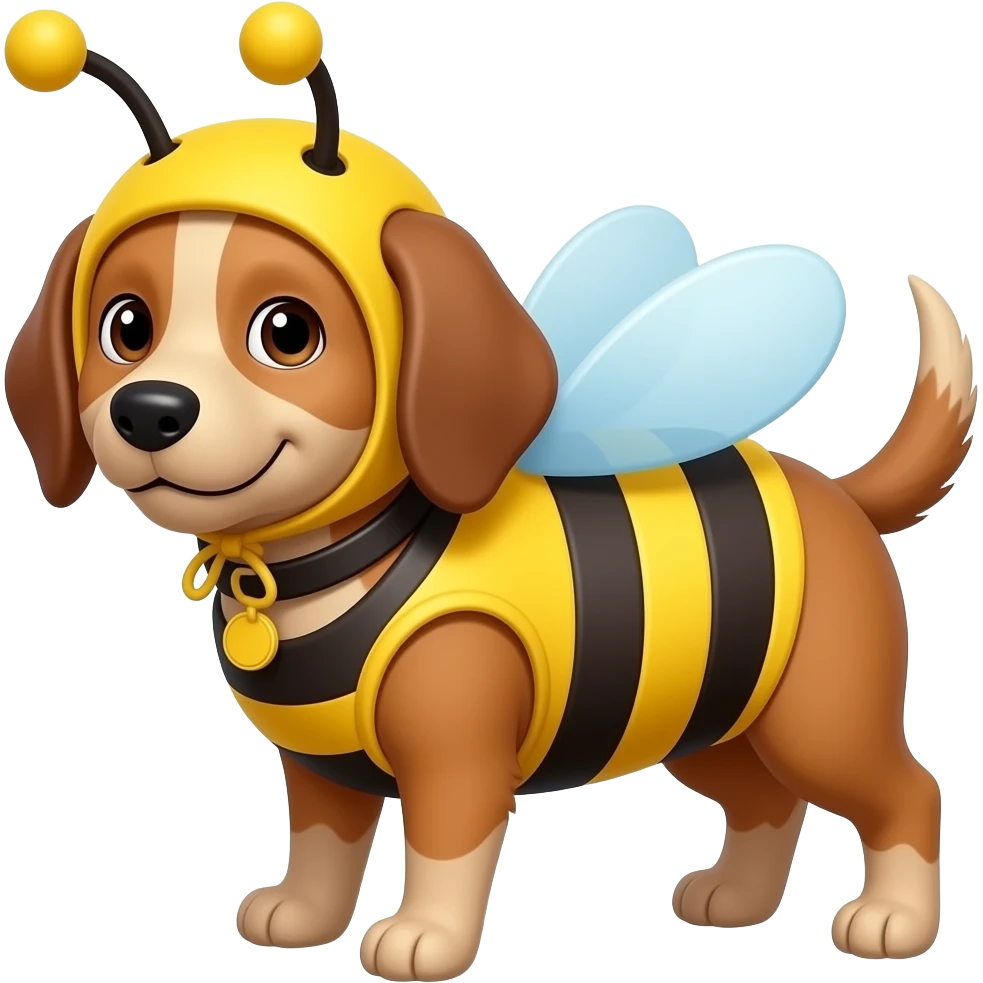 dog in bee costume emoji