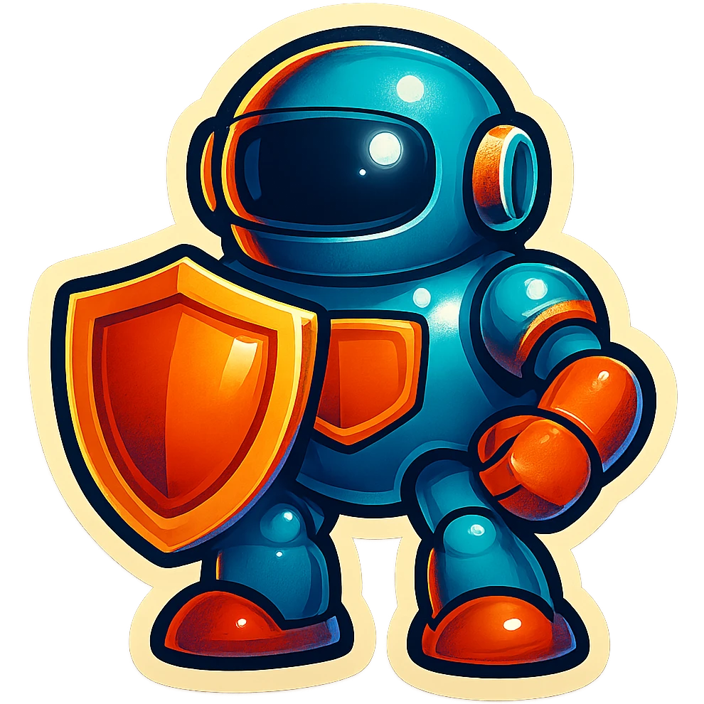 Lets do something else now. can you show me a iWexie shield robot emoji