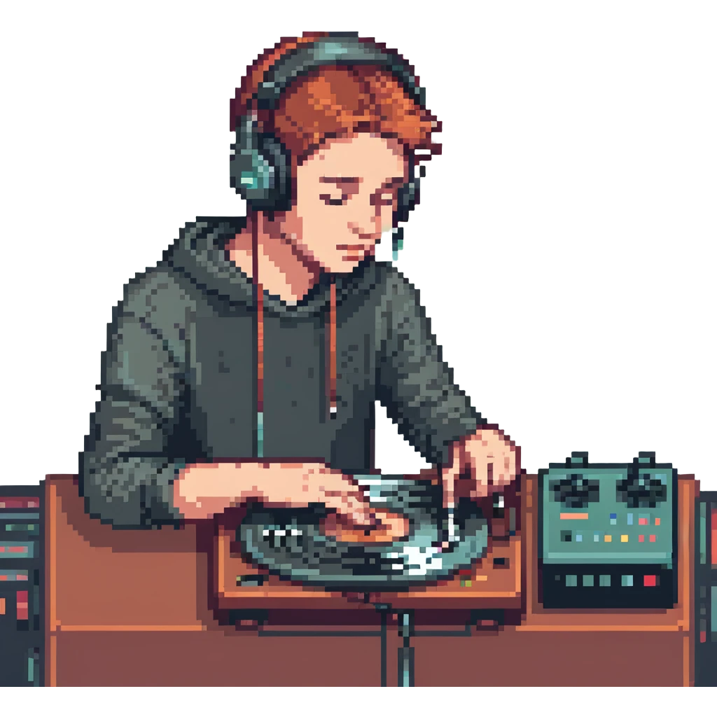 a cool DJ emoji