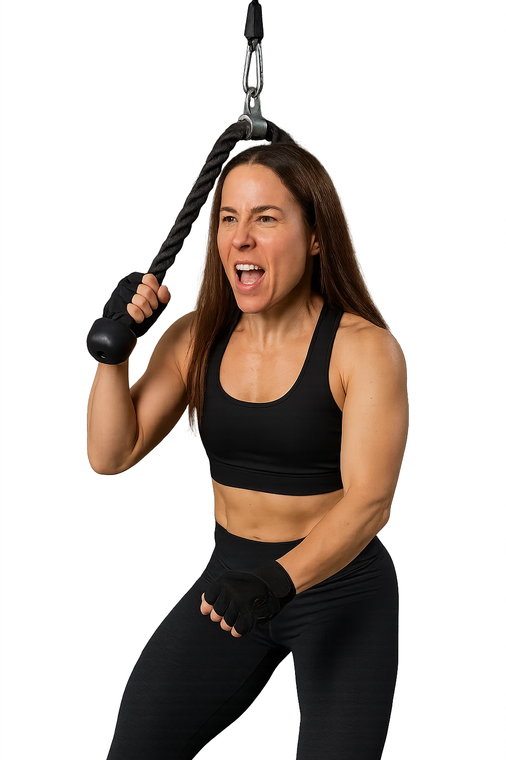 Donna che si allena in palestra emoji