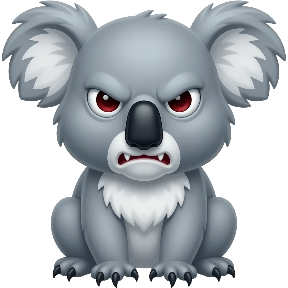Violent Evil Murderous koala emoji