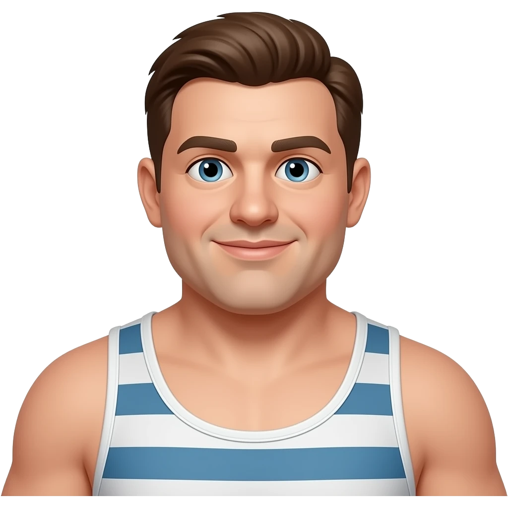Fat man in thong underwear close up emoji