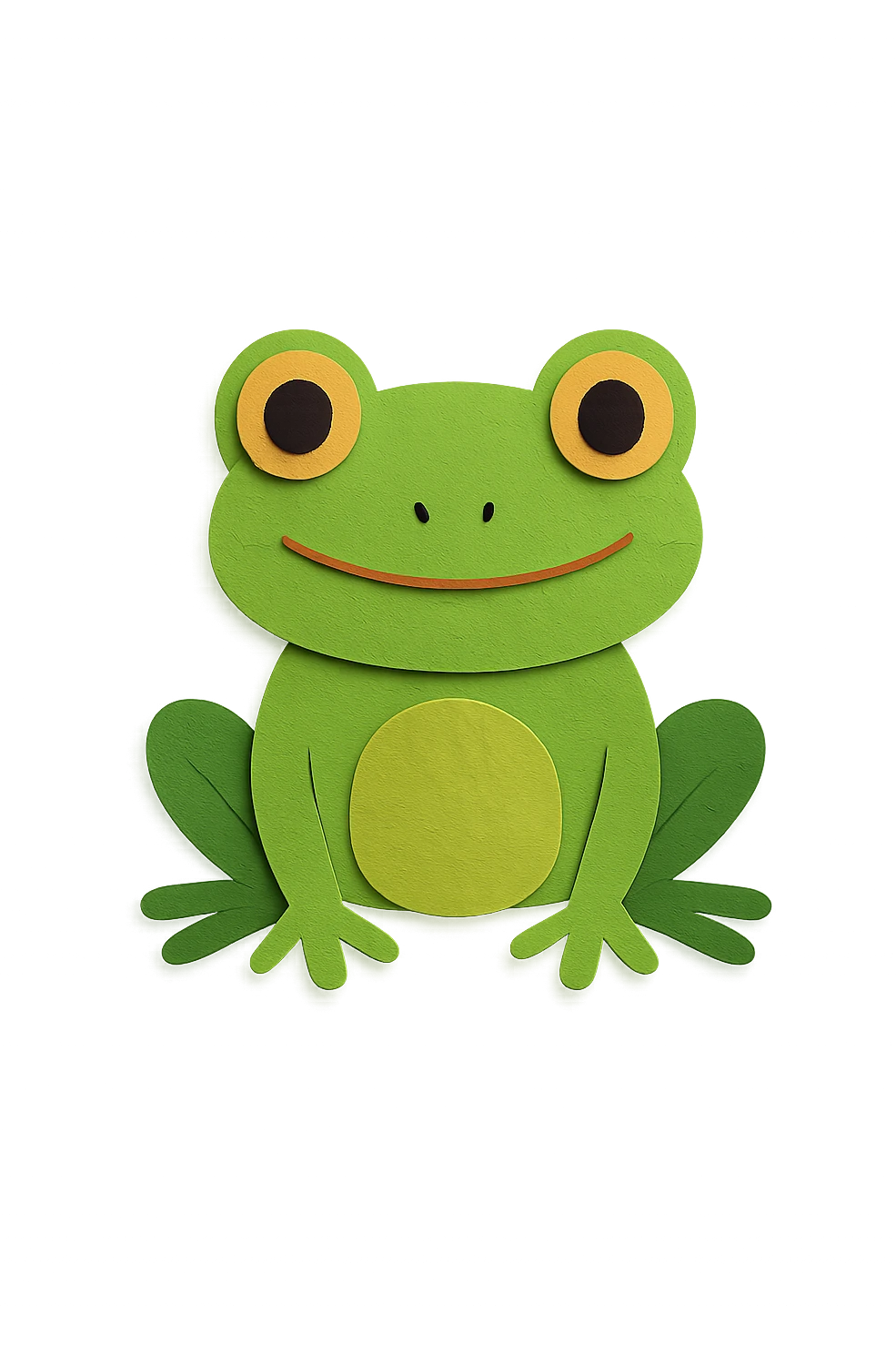 нарисуй лягушку смотрящую на зрителя emoji