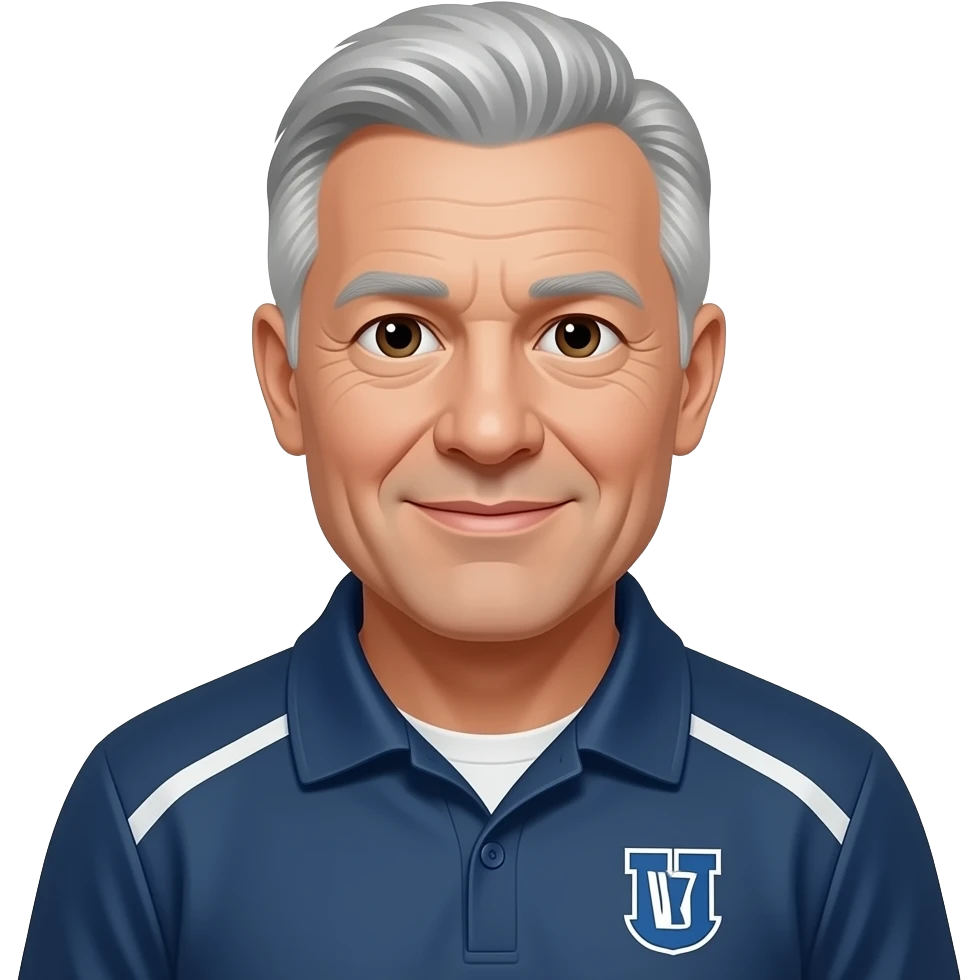 Older person American football foach emoji
