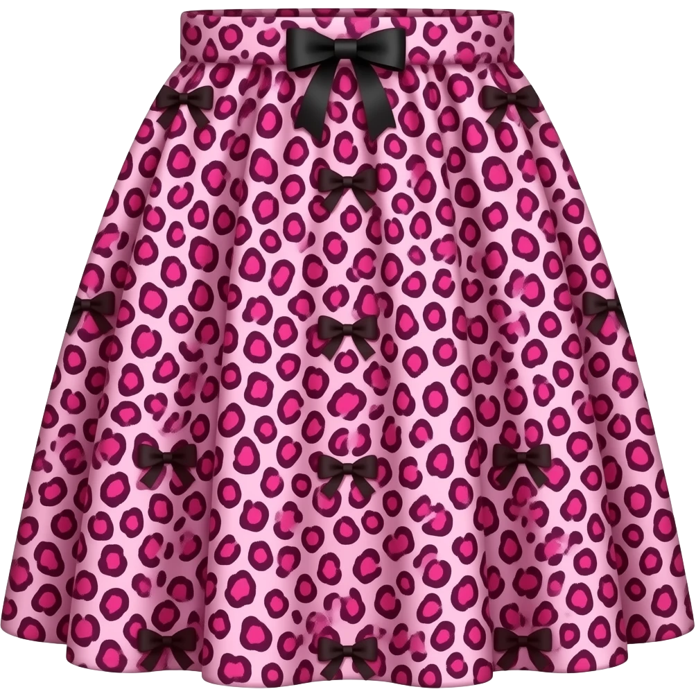 pink  cheetah print  bows emoji