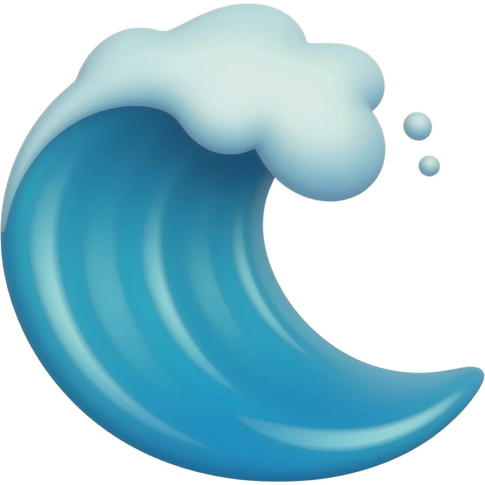 sea wave emoji