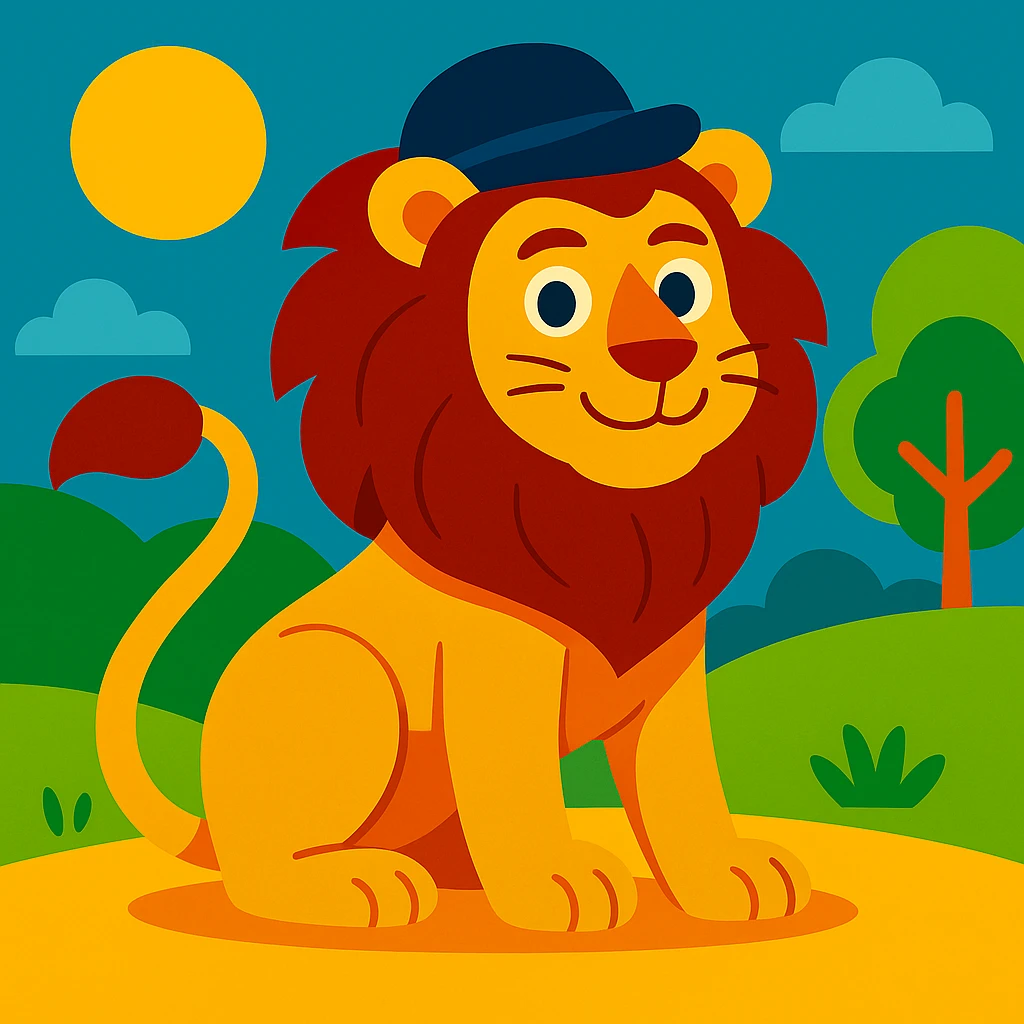 Sophie hat lion emoji