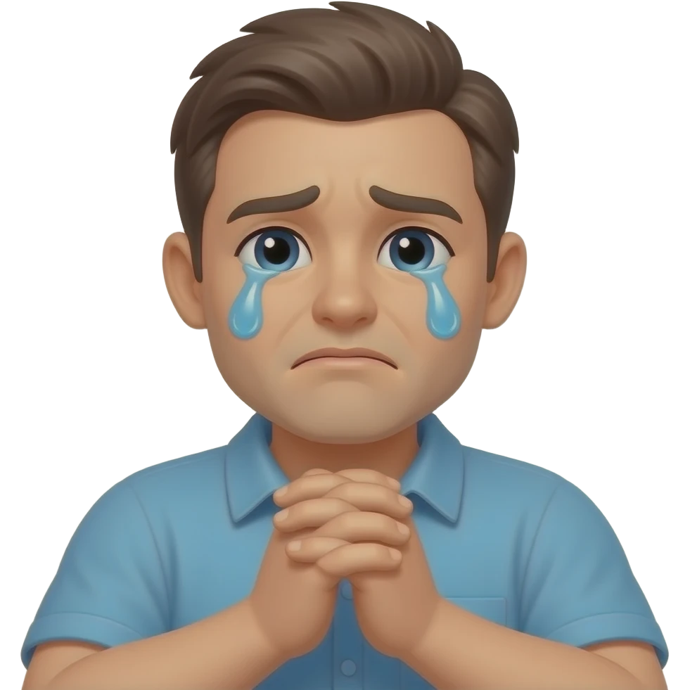 crying with hands folded: pary emoji+ loudly crying emoji emoji