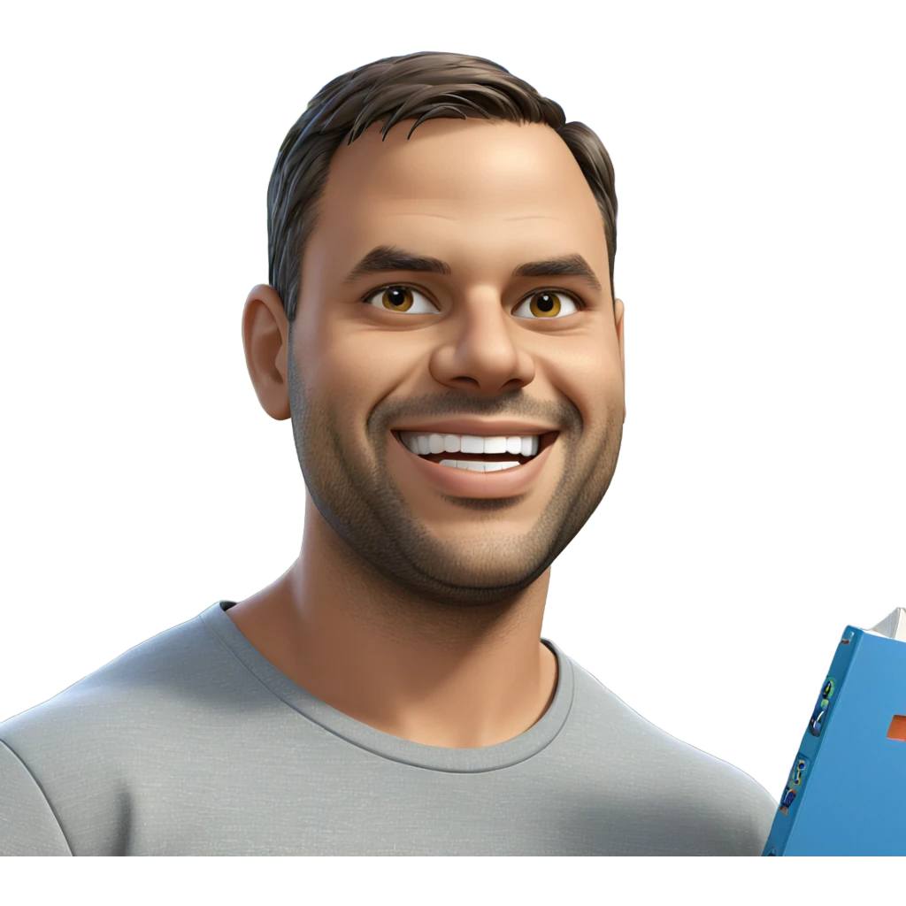 smiling boy with book outdoors emoji