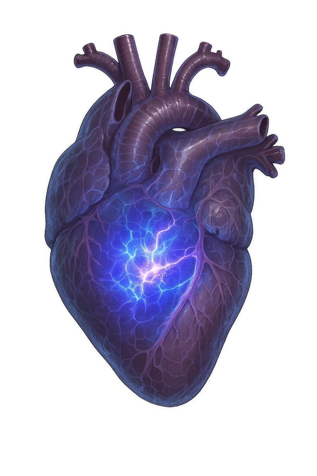 heart with a glowing plasma core emoji