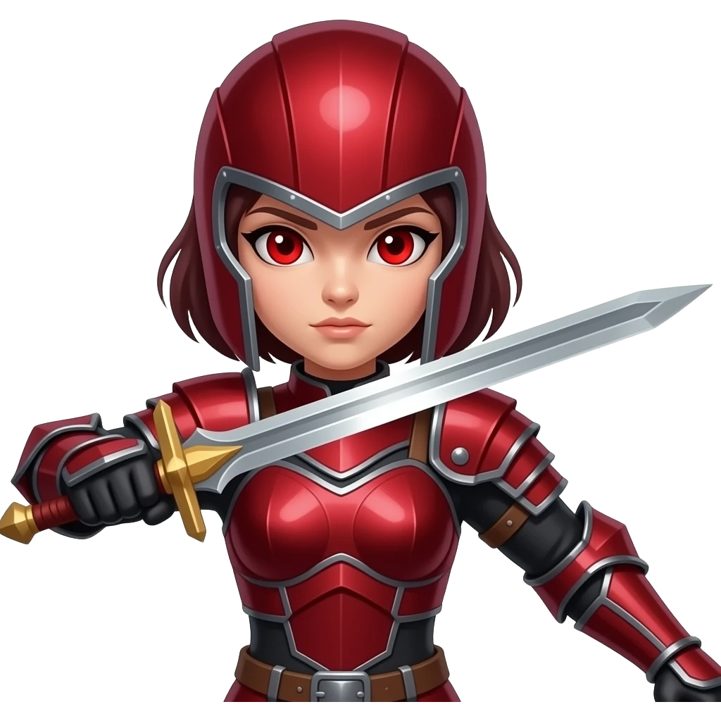 red eye warrior girl emoji