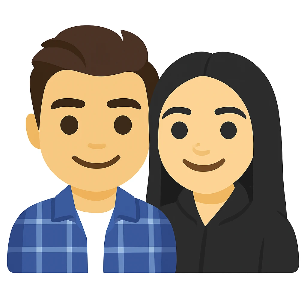 This is my boyfriend and I, make us into an emoji  emoji