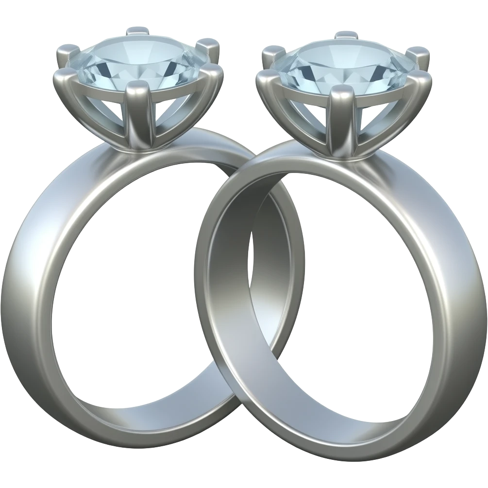 Two engagement rings emoji