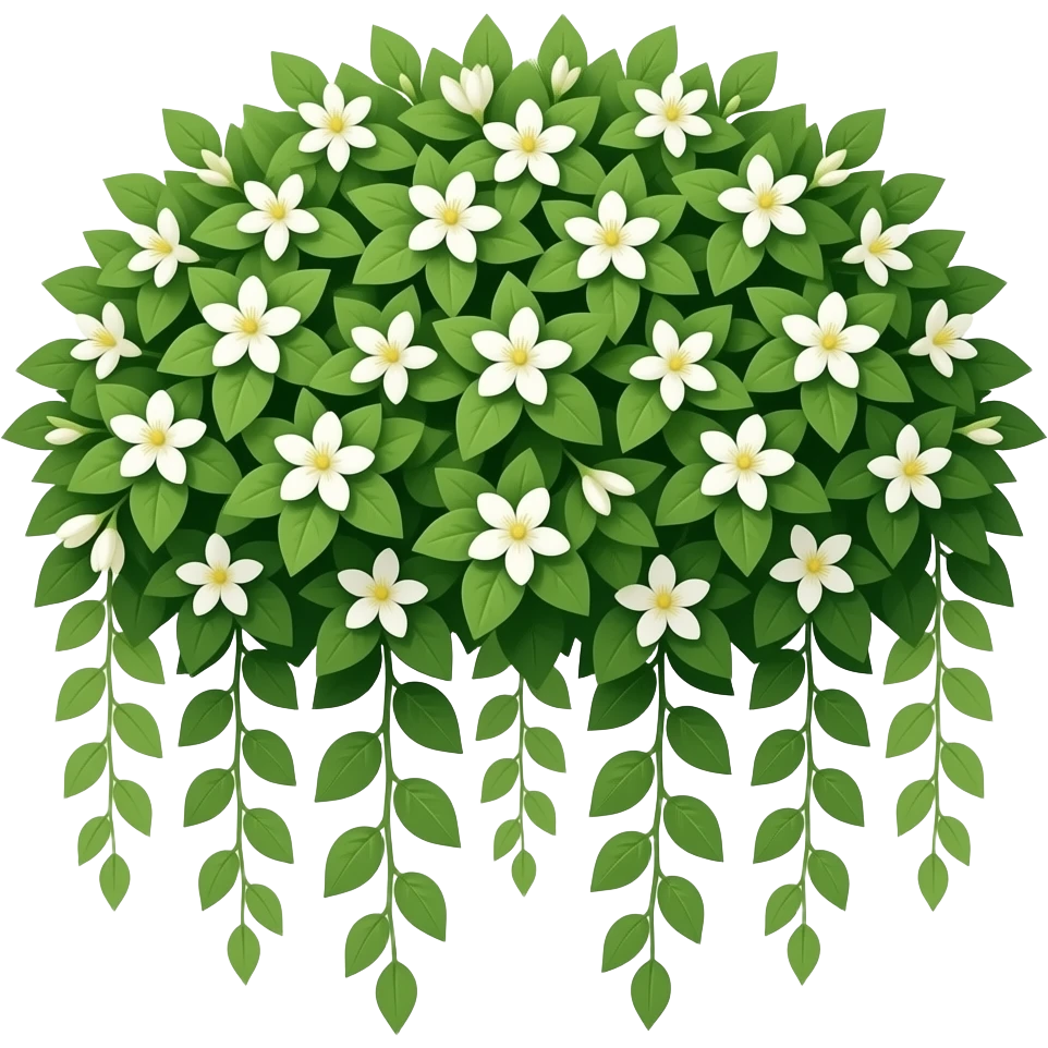 Jasmine flowers plant emoji