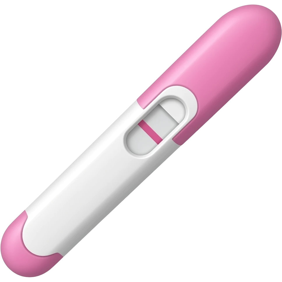pink pregnancy test emoji