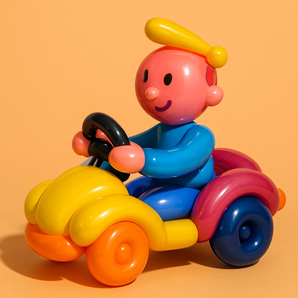 person driving a car emoji