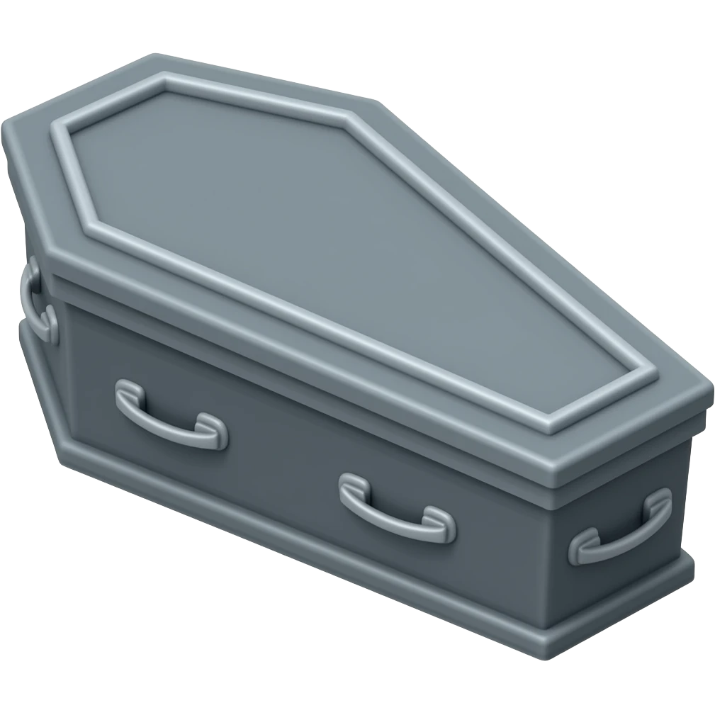 grey coffin emoji