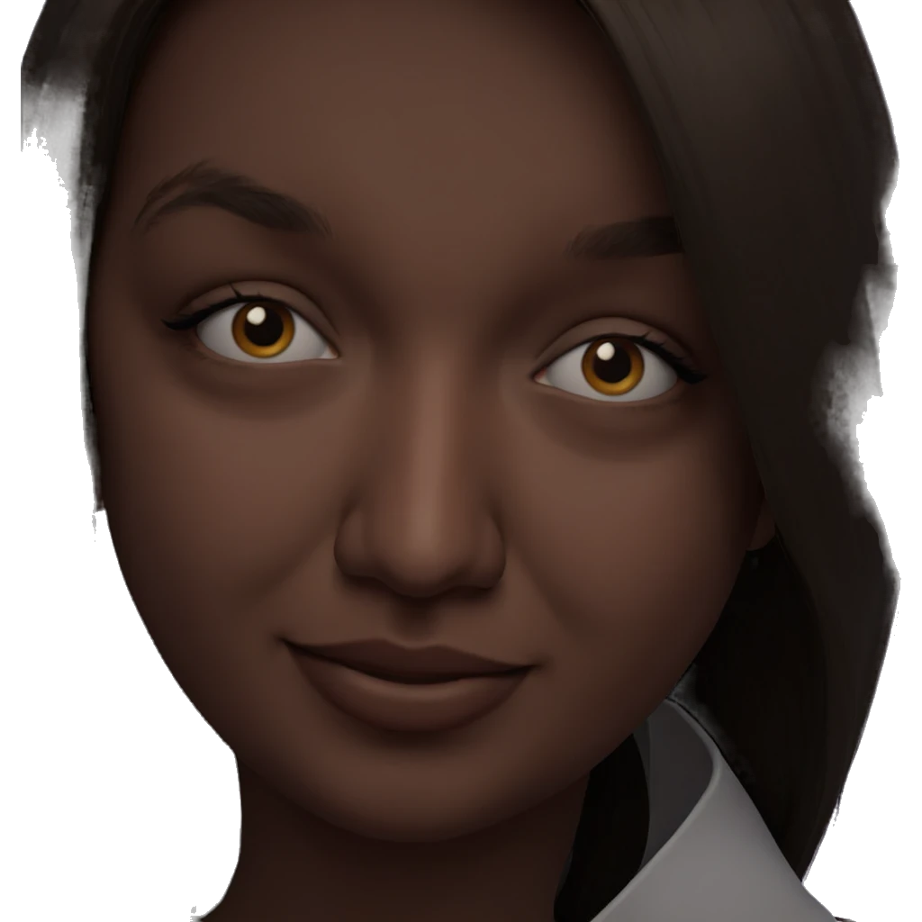 smiling girl portrait looking at viewer emoji