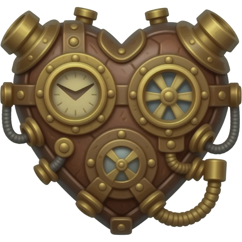 steampunk heart emoji