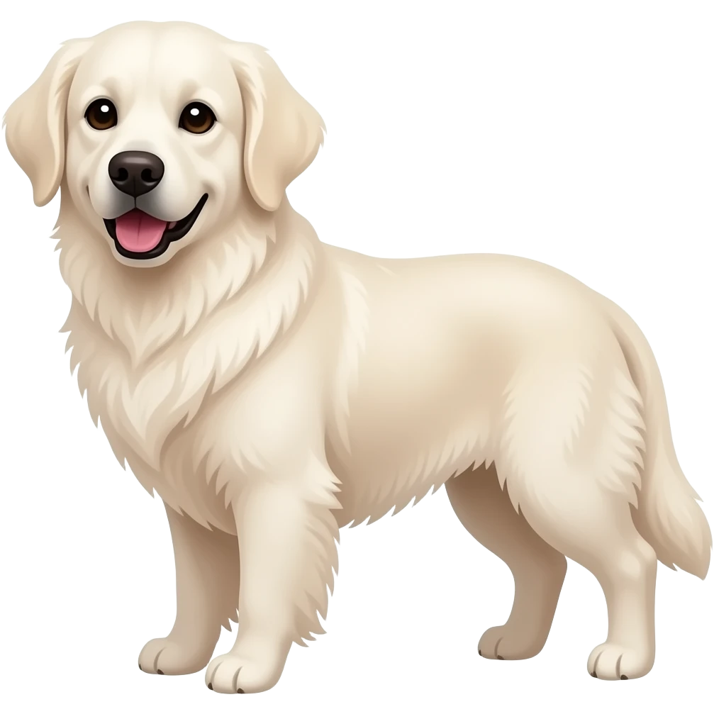 white golden retriever emoji