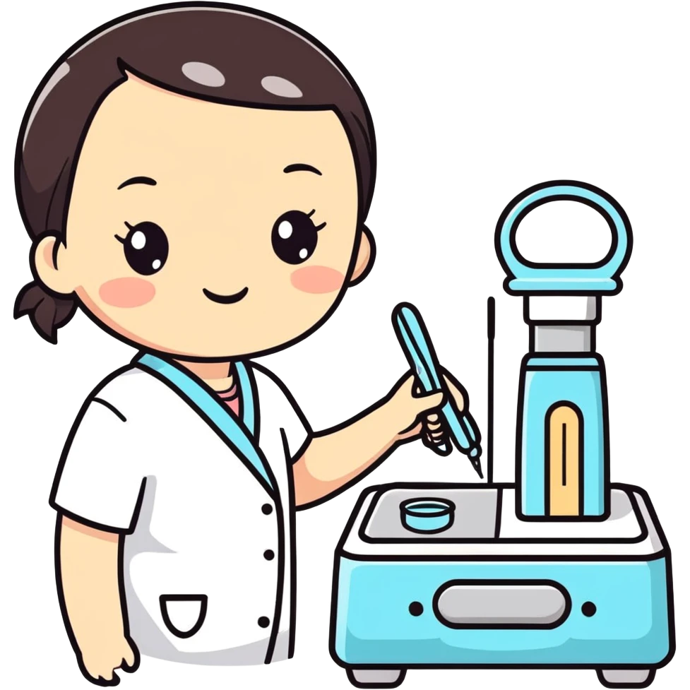 Dermaplaning plates for esthetician nice and cute emoji